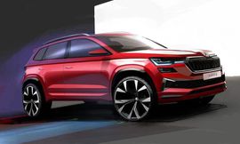 رسم تصميمي لسكودا كاروك 2022