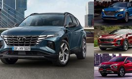 مقارنة عوامل الأمان بين هيونداي توسان الجديدة والقديمة وسبورتاج وإكليبس