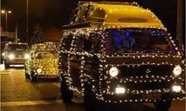 سيارات فولكس فاجن مزينة بالأضواء