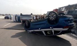 انقلاب حاملة سيارات هافال