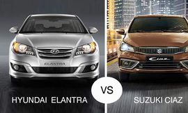 مقارنة بين سوزوكي سياز وهيونداي إلنترا HD موديلات 2021 في السوق المصري