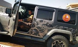 وصول سيارة شريف خيرى لـ "العربية للتصنيع " لتصليحها