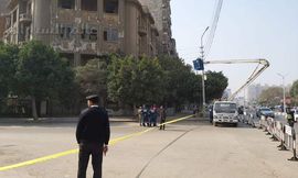 انهيار عقار يتسبب في إغلاق شارع بيروت بمصر الجديدة