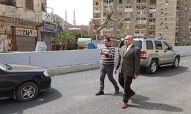 نائب المنطقة الغربية بالقاهرة يتابع تطوير محور روكسي- رمسيس
