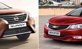 مقارنة بين نيسان صني وشيفروليه أوبترا داخل المبادرة