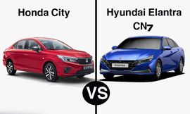 مقارنة بين سيارتي هيونداي إلنترا CN7 وهوندا سيتي موديلات 2021 في مصر
