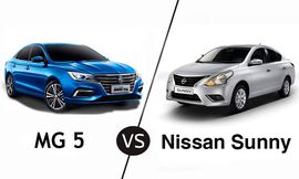 مقارنة بين نيسان صني وإم جي 5