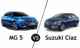 مقارنة بين سيارتي إم جي 5 وسوزوكي سياز في السوق المصري