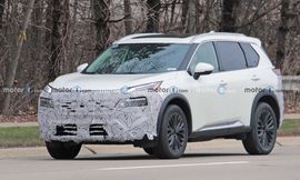 نيسان روج SUV موديل 2024 تظهر لأول مرة اثناء اختبارها على الطرق العامة  4