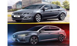 صورة بارزة مقارنة بين أوبل أسترا والفئة الثانية من إم جي 6