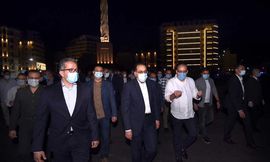 رئيس الوزراء يتفقد الأعمال النهائية لمشروع تطوير ميدان التحرير


