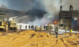 حريق مصر اسماعلية الصحراوى