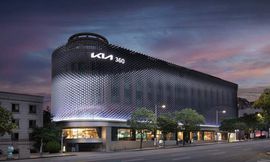 Kia360 exterior at night