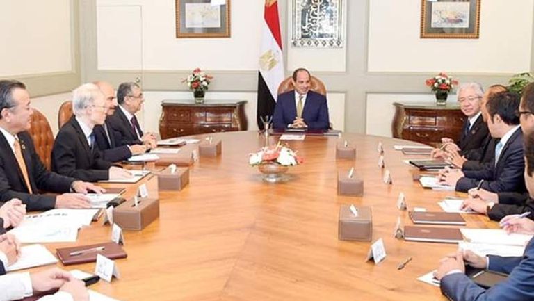 الرئيس يستقبل مسئولى تويوتا