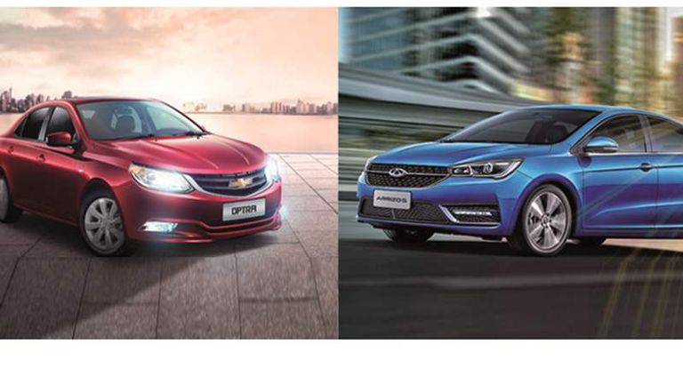 مقارنة بين شيرى اريزو وشيفروليه أوبترا