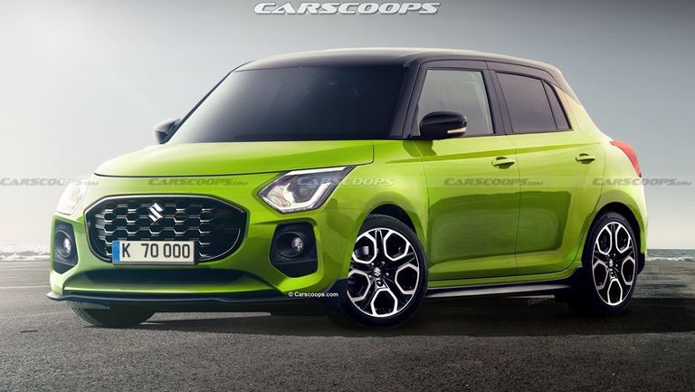 2023-Suzuki-Swift-Green-Carscoops-1