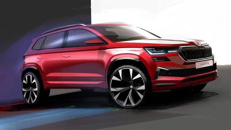 رسم تصميمي لسكودا كاروك 2022