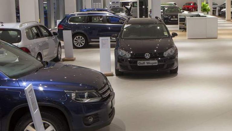 Volkswagen-showroom