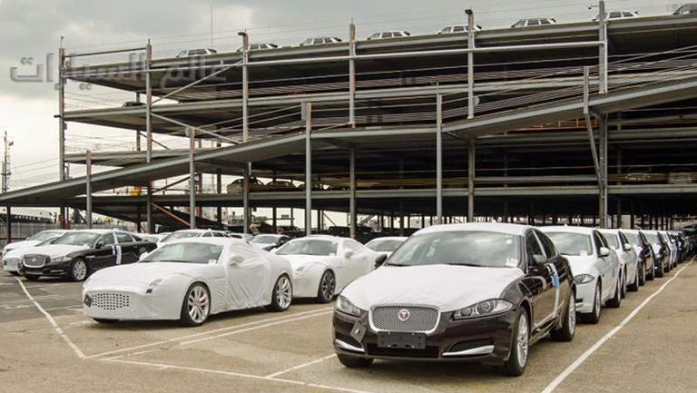 Cars awaiting export