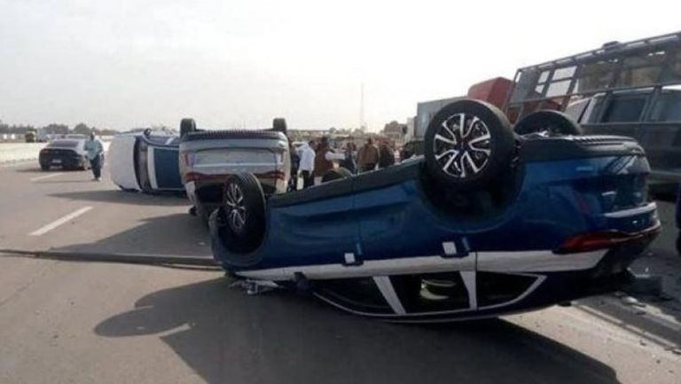 انقلاب حاملة سيارات هافال