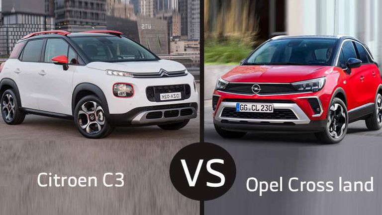 مقارنة بين سيارتي أوبل كروس لاند فيس ليفت وستروين c3 اير كروس في مصر