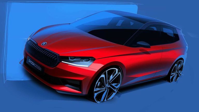 صور تخطيطية لسكودا فابيا مونتي كارلو