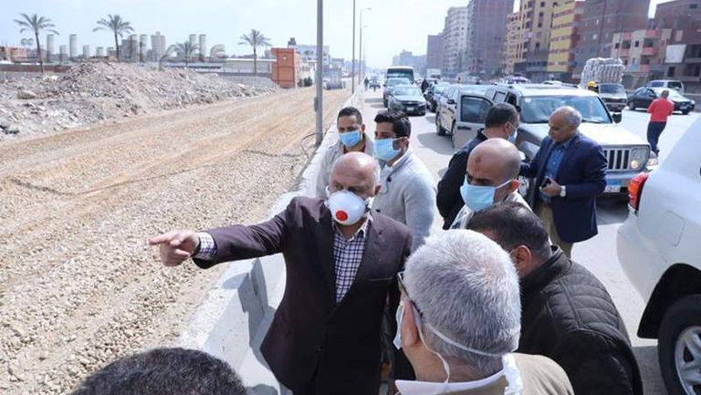 وزير النقل في جولة تفقدية لمتابعة تطوير وصيانة الطريق الدائري