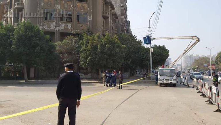 انهيار عقار يتسبب في إغلاق شارع بيروت بمصر الجديدة