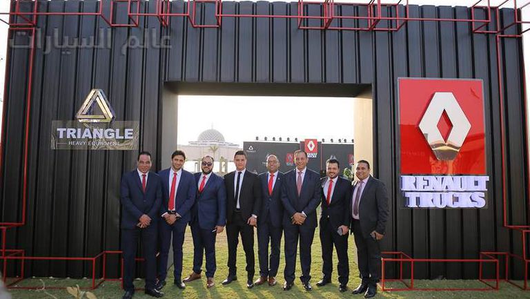 صورة من إطلاق  شاحنات رينو طرازات 2019 بالشراكة مع تراينجل للمعدات الثقيلة