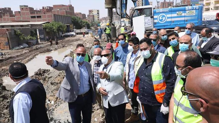 وزير النقل يتفقد أعمال تنفيذ المشروع المتكامل للتطوير والصيانة الشاملة للطريق الدائري حول القاهرة الكبرى