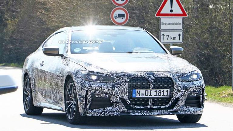 صور تجسسية لسيارة بي إم دبليو الفئة الرابعة الجديدة 2021  2