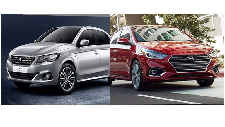 الصورة البارزة للفرق بين أكسنت وبيجو 301