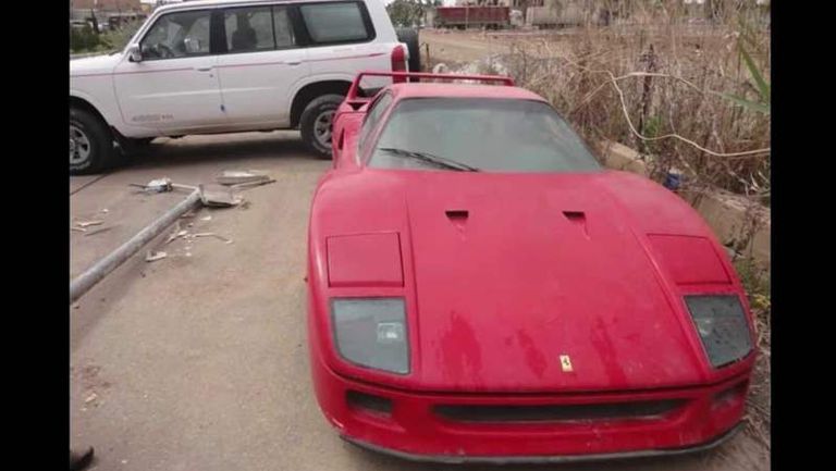 العثور على سيارة ابن صدام حسين الفيراري المفقودة في العراق!  1