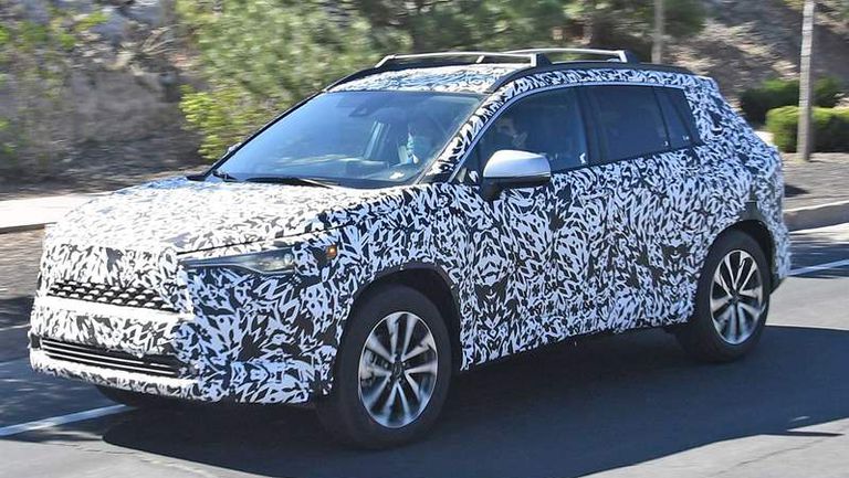 toyota-corolla-cross-spy-shots-three-quarters-close