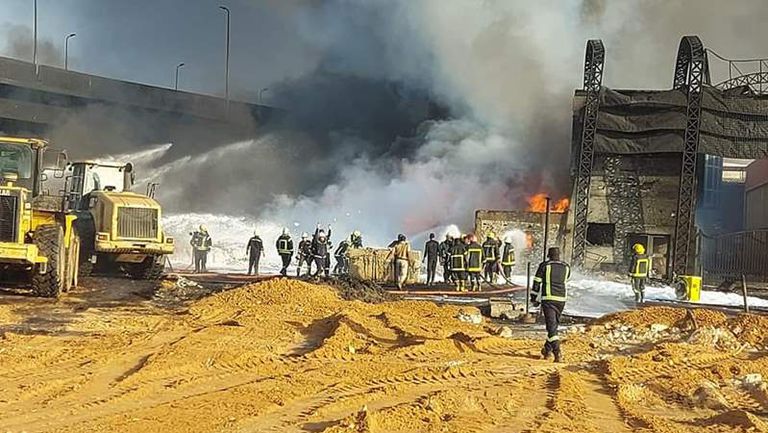 حريق مصر اسماعلية الصحراوى