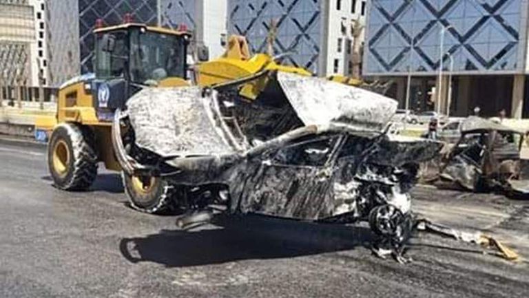 حريق دائرى المعادي