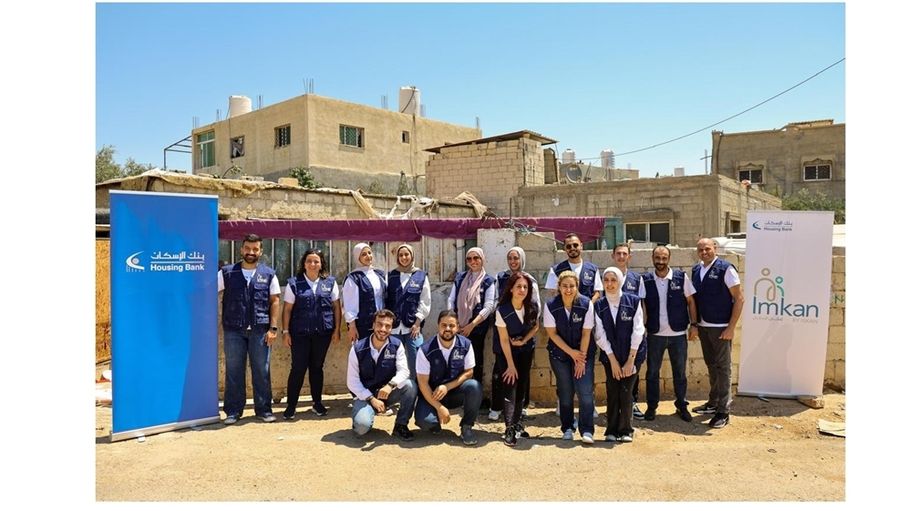 Volunteers renovate a needy family's home in Madaba with Tkiyet Um Ali charity