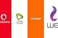 صورة لشركات المحمول الأربعة في مصر