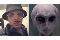 صورة من حساب "بريانت" لكائن فضائي يزعم أنه يشبهه