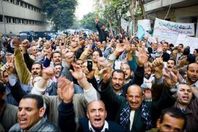 مظاهرة للعمال المصريين