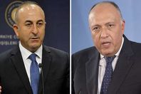 سامح شكري ووزير خارجية تركيا