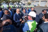 إسماعيل وخمس وزراء بمحطة التنقية الشرقية بالإسكندريه