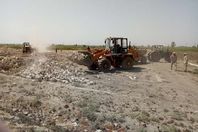 ازالة تعديات بمركز طامية