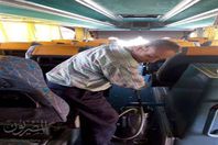 صورة اثناء تطهر الاتوبيس