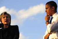 أوباما و هيلارى  كلينتون