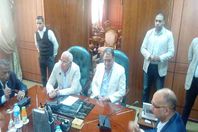 مؤتمر صحفي لوزير الصحة ببورسعيد