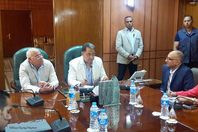 مؤتمر صحفي للدكتور أحمد عماد الدين وزير الصحة ببورسعيد