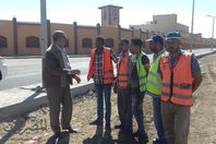 صور المحافظ أثناء  التفقد