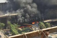 حريق مخزن الهرم