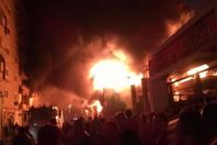 حريق مخزن الكاوتش